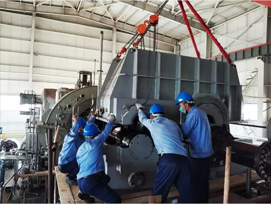 db电竞为用户检修的进口机组一次投产成功