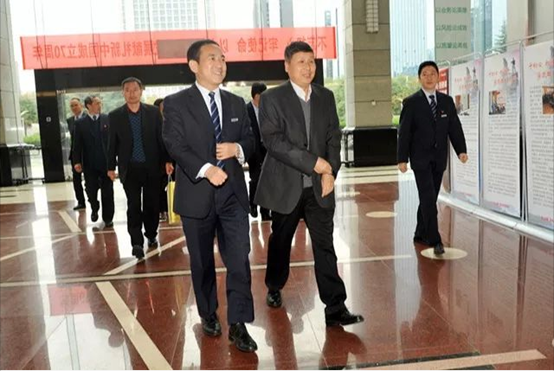 阳煤平原化工董事长武金万一行来db电竞参观交流